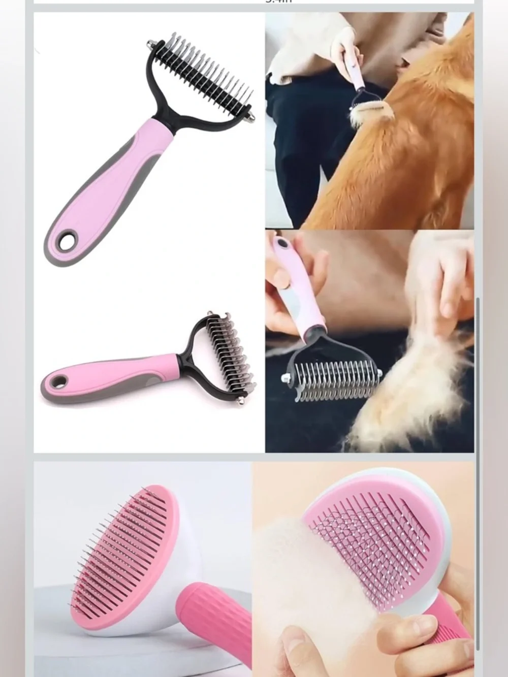 NWT Pink Pet Grooming Kit – 7-Piece Bath & Hair Care Set
